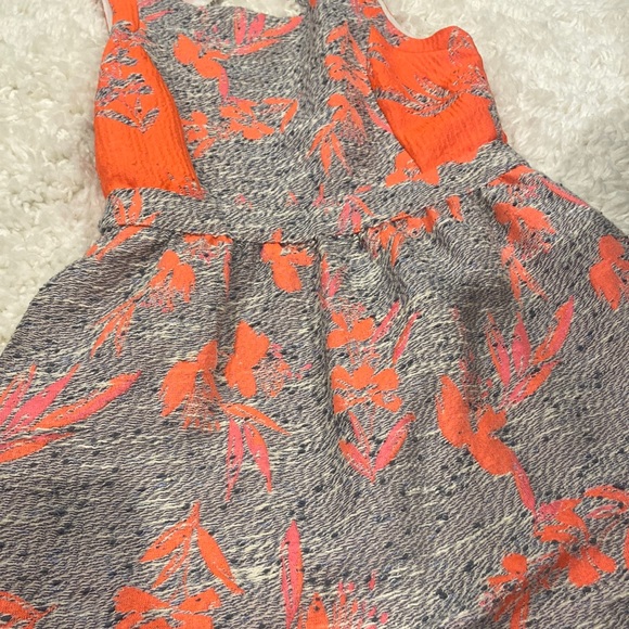 Ella Moss Orange floral dress - Picture 4 of 4
